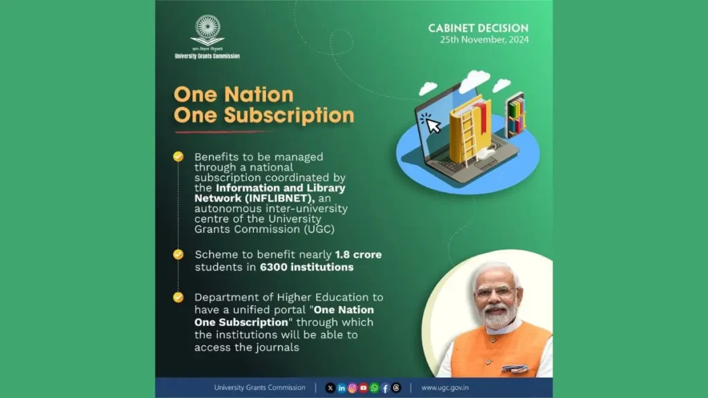 One Nation One Subscription scheme