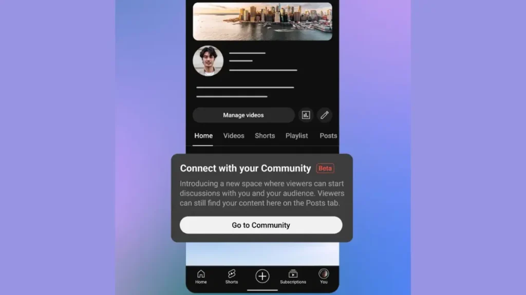 YouTube New Community Feature