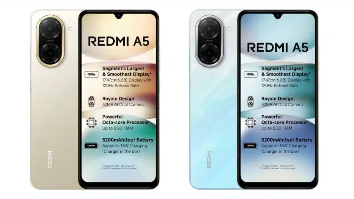 Redmi A5 launched in India