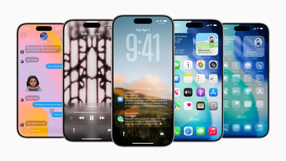 Apple Liquid glass UI WWDC 2025